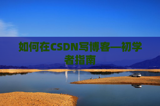 如何在CSDN写博客—初学者指南